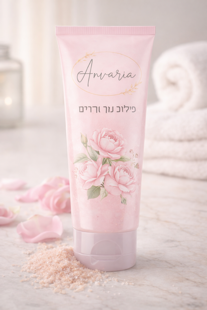 Anvaria פילינג גוף ורדים